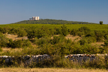 Castel del Monte, castle built in an octagonal shape by the Holy Roman Emperor Frederick II in the...