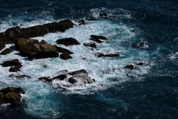The coast of Portugal at night