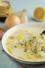 Cullen Skink, traditional fish soup, Scottish cuisine