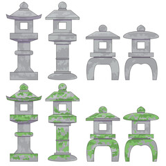 石灯篭（ラインあり）