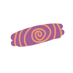 Handrawn purple washi tape.journaling sticker