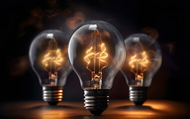 creative light bulbs desktop background, idea, creativity, generative ai
