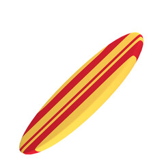 summer surfboard on alpha background