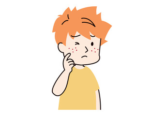 肌荒れを気にする男性