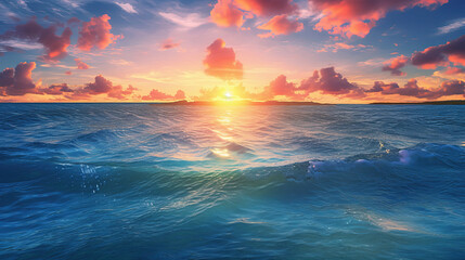 Obraz premium Aerial view of the ocean