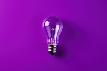 Purple Lightbulb on Purple background | Colorful Bulb on studio background wallpaper | modern smart bulb