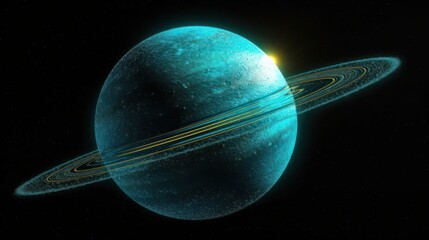 Obraz na płótnie Canvas Uranus. Uranus Planet. Solar System. Planets. Made With Generative AI.