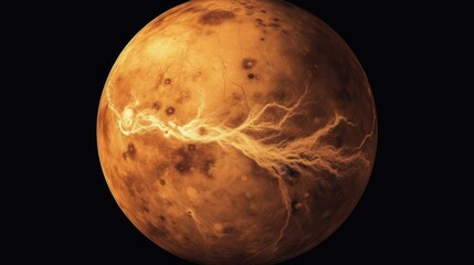 Obraz na płótnie Canvas Venus. Venus Planet. Solar System. Planets. Made With Generative AI.