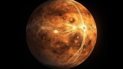 Obraz na płótnie Canvas Venus. Venus Planet. Solar System. Planets. Made With Generative AI.