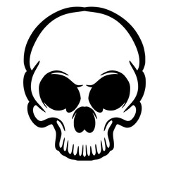 Skull illustration mascot logo art