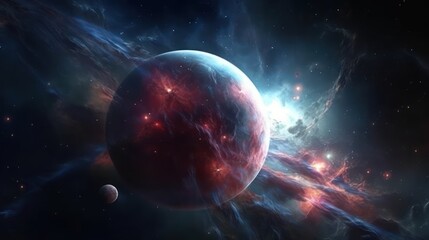 Fototapeta na wymiar The Orion Nebula. Orion. Galaxy. Planets. Made With Generative AI.