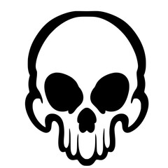 Skull illustration art mascot logo