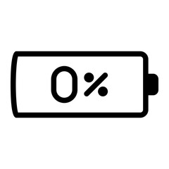 0 % line icon