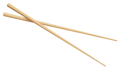 Wooden chopsticks cut out