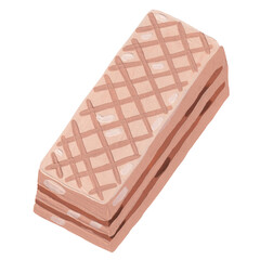 chocolate wafer, chocolate sticker painting