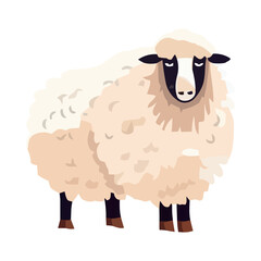 Cute farm mascot standing