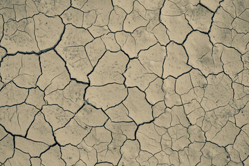 Dry cracked earth background. Global warming and climate change concept.