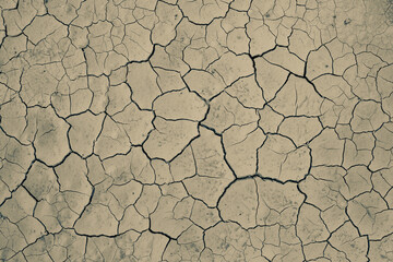 Dry cracked earth background. Global warming and climate change concept.