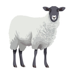 standing lamb farm animal