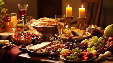 Thanksgiving holiday celebration food