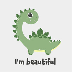 beautiful donosaurus smiles with teeth