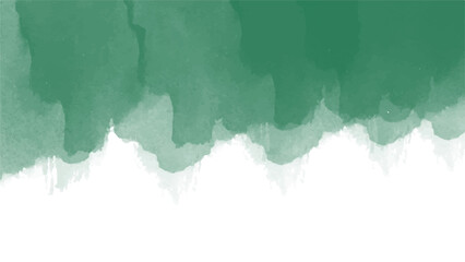 Abstract green watercolor background.Hand painted watercolor. vector