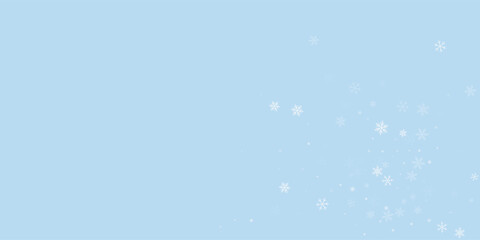 Snowy christmas background. Subtle flying snow