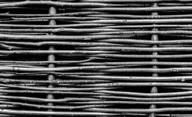 Texture of wicker fence