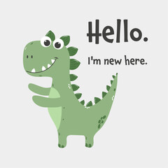 Obraz premium funny dinosaur