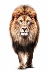a lion isolated on white background | Generative AI