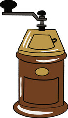 Camping caravan travel activity adventure food cooking luggage barbeque salad meal cooking couple dating illustration