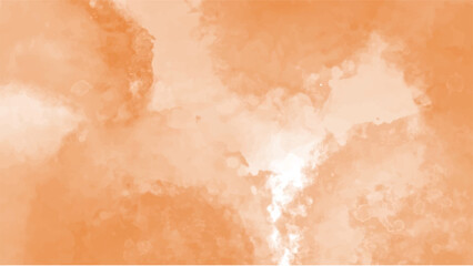 Abstract orange watercolor background.Hand painted watercolor. vector