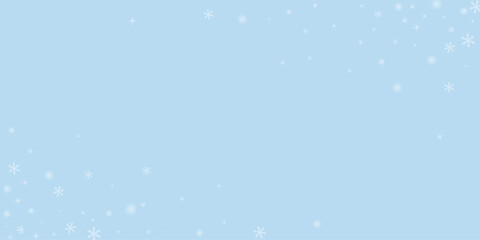 Falling snowflakes christmas background. Subtle