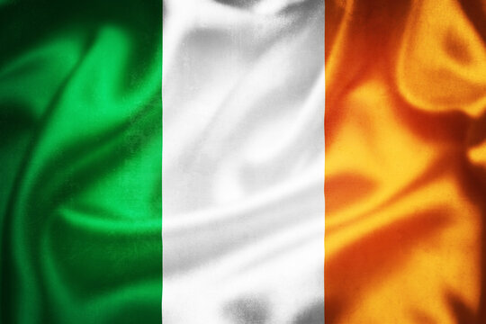 Grunge 3D illustration of Ireland flag