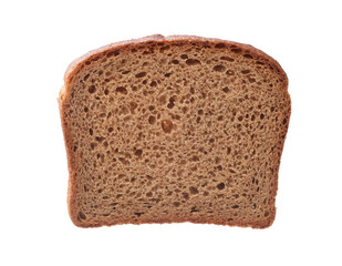 Single rye bread slice
