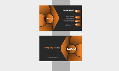 Modern Minimal  stylish Business card Design Template. 