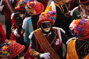 maschera tradizionale al carnevale di Bagolino in provincia di Brescia