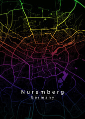 Nuremberg Germany City Map