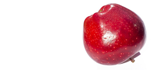 Apple on a white background. Apples are crunchy fruits that provide a lot of nutrients.