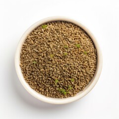 Ajwain isolated on white background. Generative AI