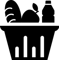 Food basket icon