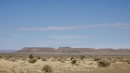 Wüstenartige Landschaft in Namibia