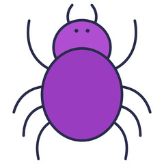 illustration of spider and insect
