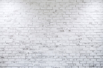 White brick wall background (Generative AI)