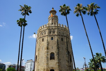 Fototapeta na wymiar Torre del Oro, Sevilla, Andalucia, Spain