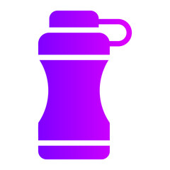 water bottle gradient icon