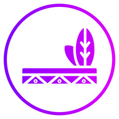 headdress gradient icon