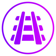 railway gradient icon