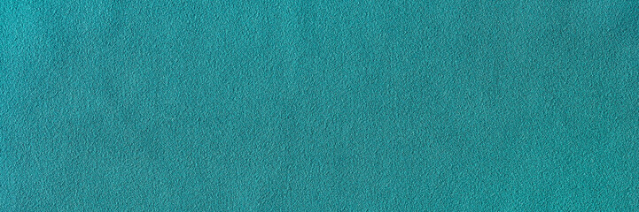 Fototapeta na wymiar Turquoise smooth fabric cloth texture for background and design art work