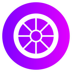 wheel gradient icon